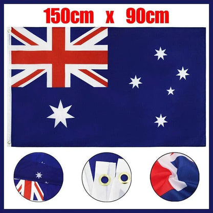 Large Australian Aussie Flag Australia Day Oz Heavy Duty Outdoor 90Cm X 150Cm