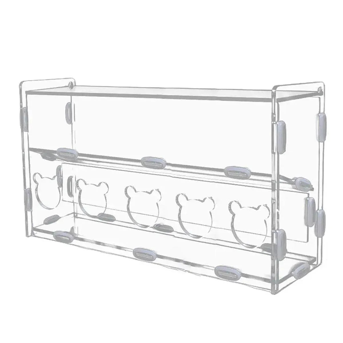Automatic Acrylic Chicken Feeder Rutin Pet Supplies for Poultry Feeding System - 5 Holes