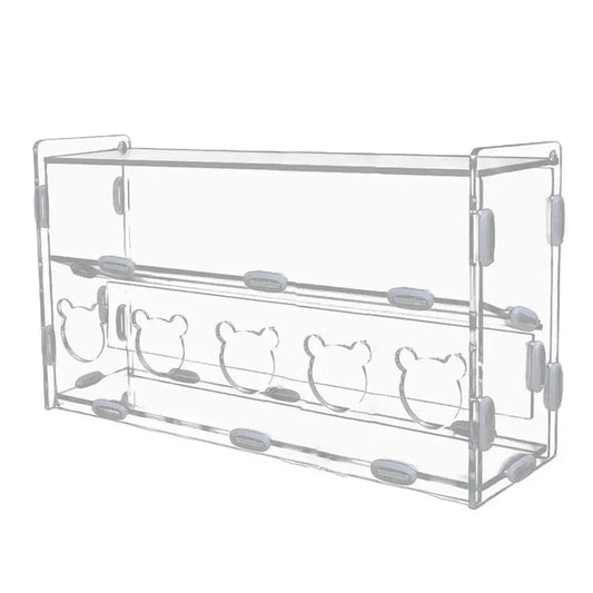 Automatic Acrylic Chicken Feeder Rutin Pet Supplies for Poultry Feeding System - 5 Holes