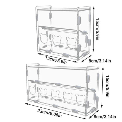 Automatic Acrylic Chicken Feeder Rutin Pet Supplies for Poultry Feeding System - 5 Holes