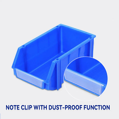 2PCS Thickened Slanted Plastic Storage Box for Screws Nuts Crafts Storage Use - Blue