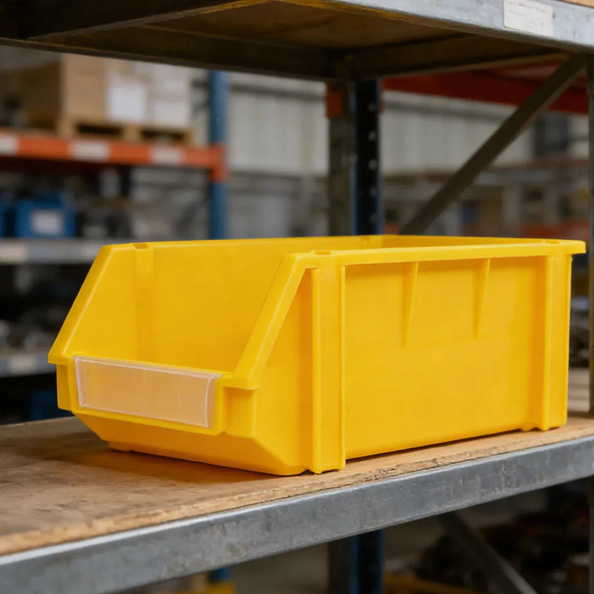 2PCS Thickened Slanted Plastic Storage Box for Screws Nuts Crafts Storage Use - Blue