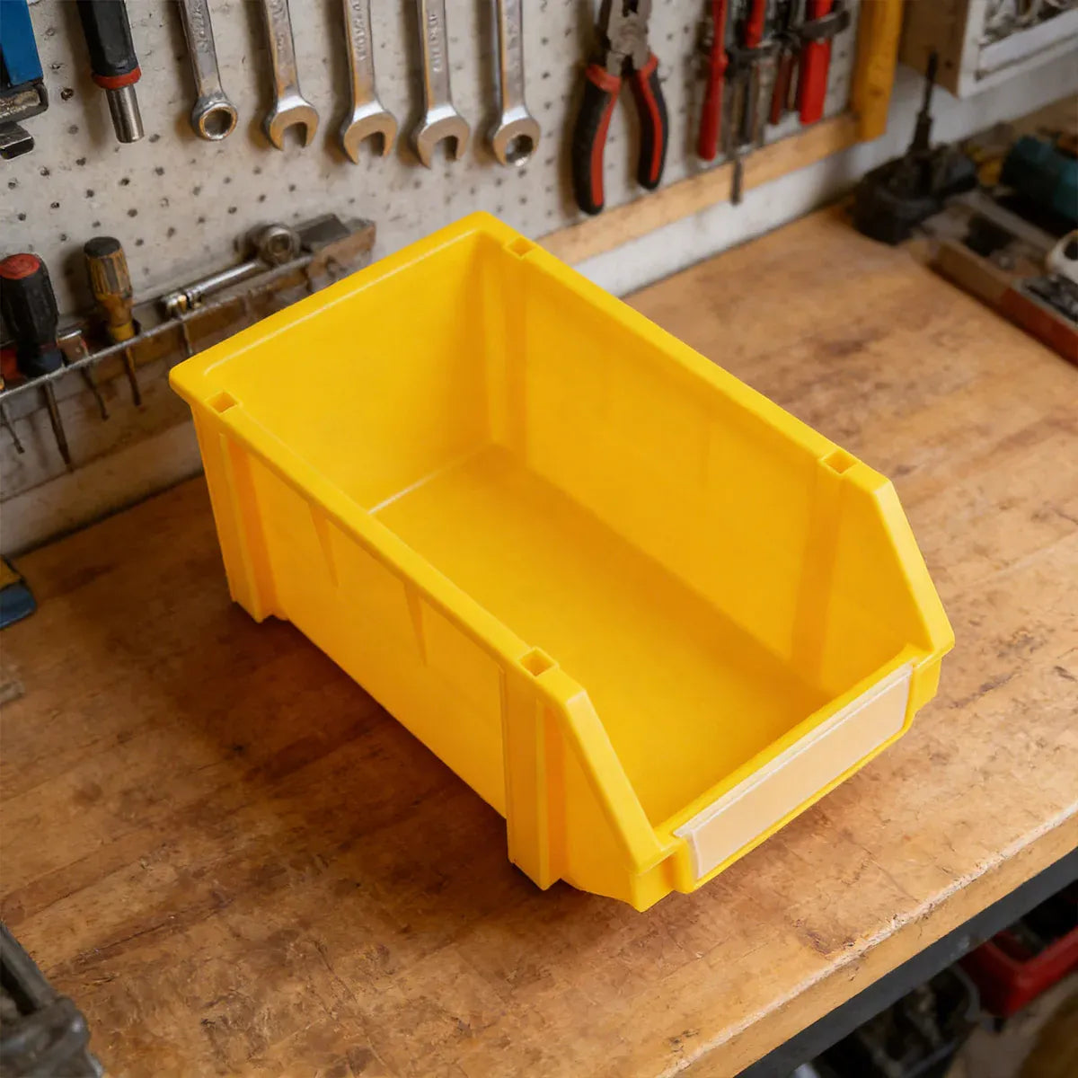 2PCS Thickened Slanted Plastic Storage Box for Screws Nuts Crafts Storage Use - Blue