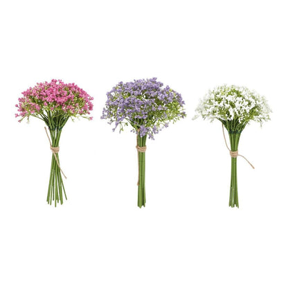 12PCS Artificial Foam Gypsophila Flower Bouquet for Wedding and Home Ornaments - Purple