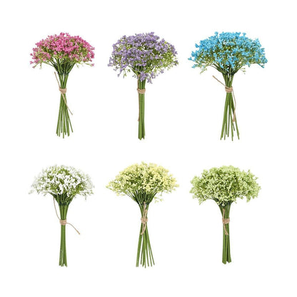 16pcs Artificial Foam Full Star Flowers Wedding Bouquet Home Decor Simulation - Green