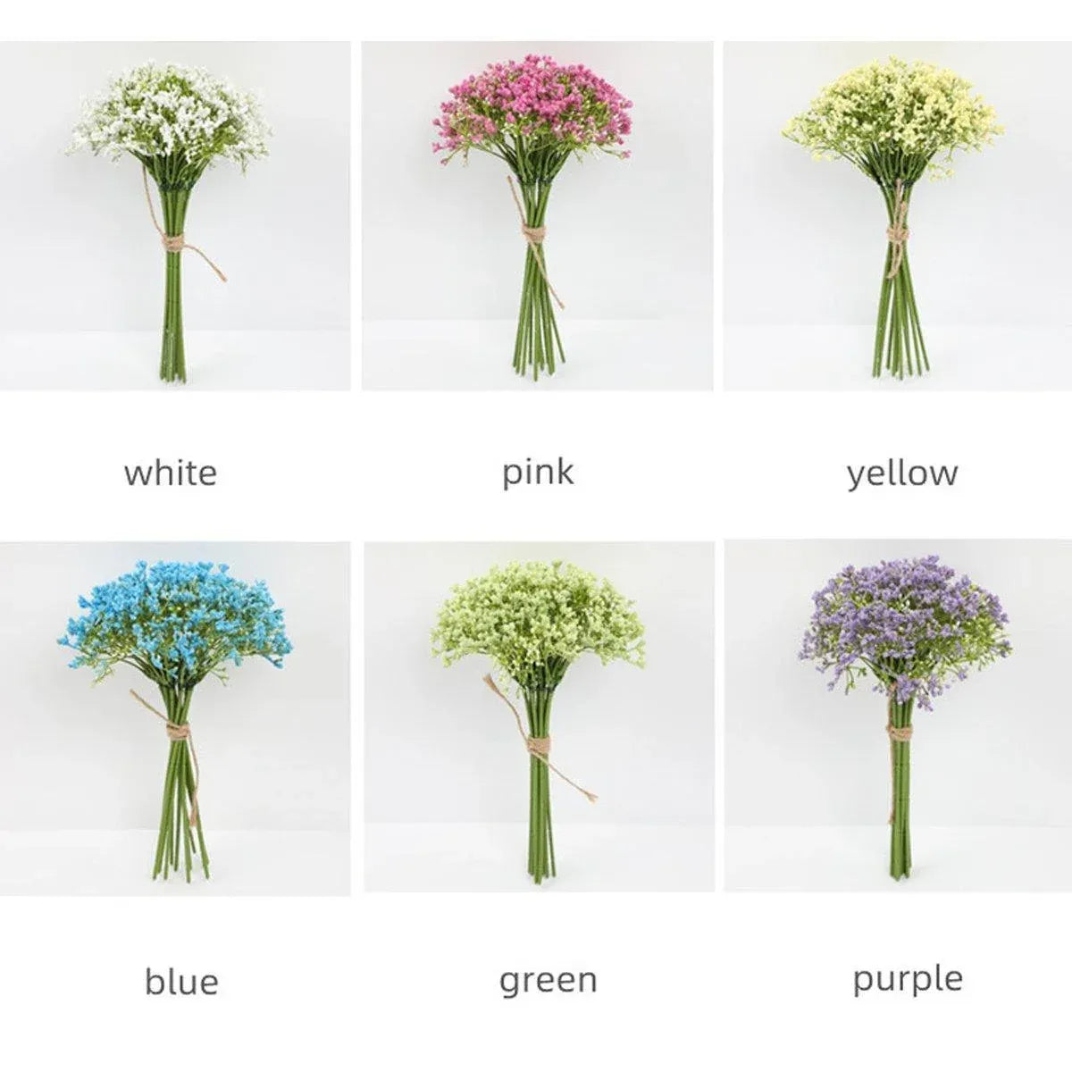 16pcs Artificial Foam Full Star Flowers Wedding Bouquet Home Decor Simulation - Green