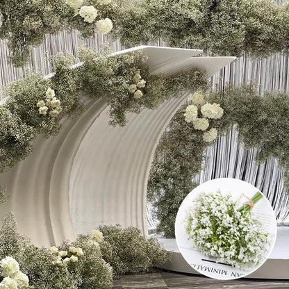 16pcs Artificial Foam Full Star Flowers Wedding Bouquet Home Decor Simulation - Green
