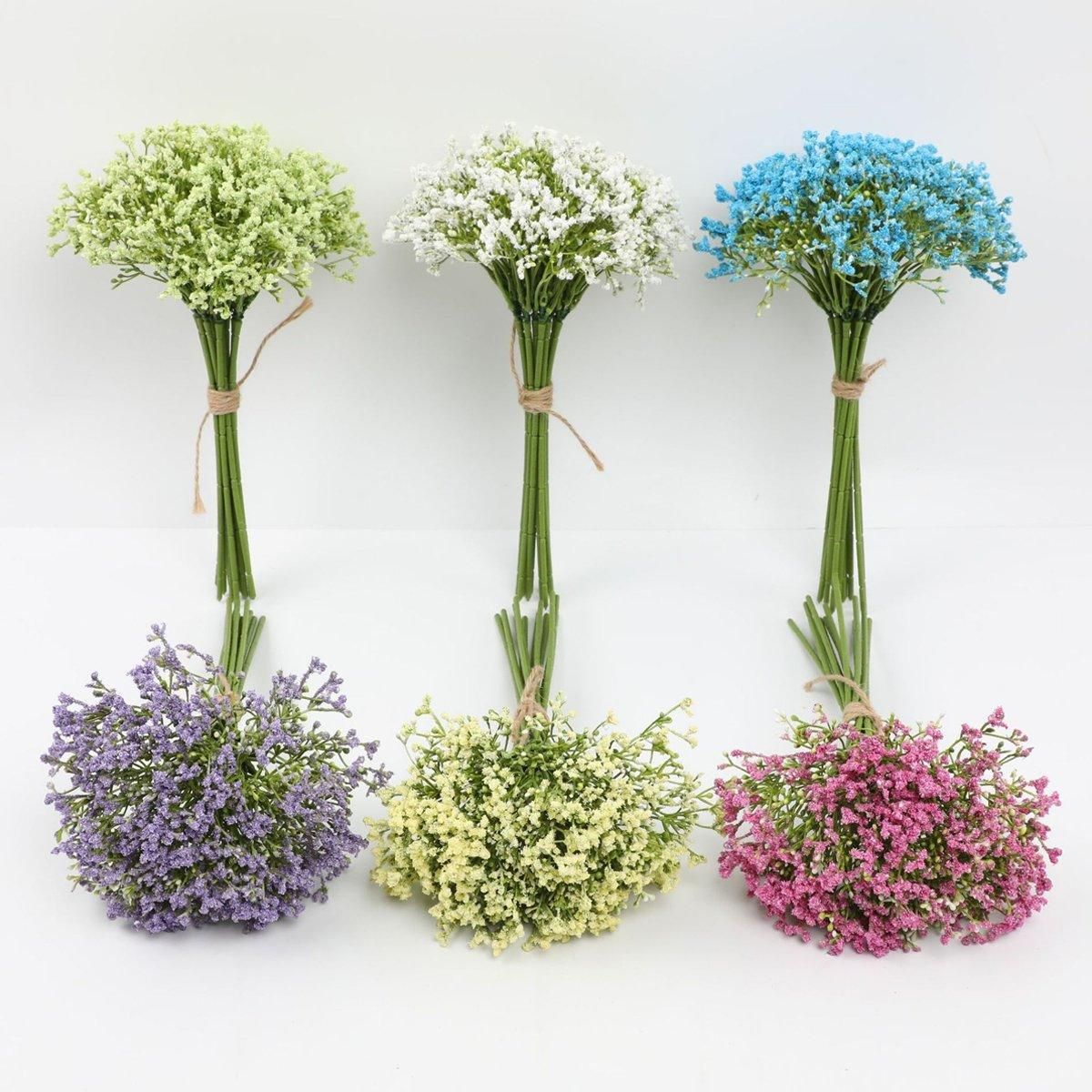 16pcs Artificial Foam Full Star Flowers Wedding Bouquet Home Decor Simulation - Green