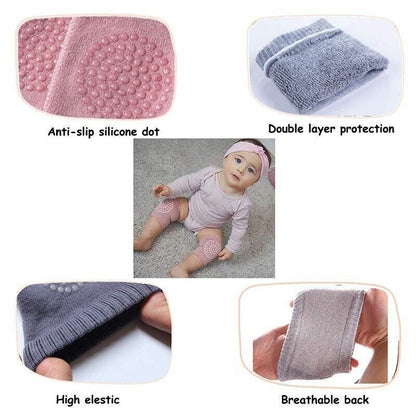 Crawling Knee Pads Protective Cushion Protector Legs Warmer - Navy
