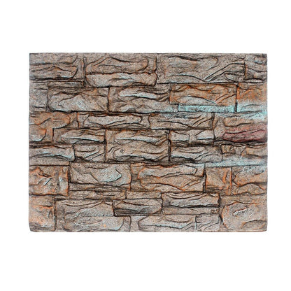 Pet Reptile Tank Board 3D Foam Backgrounds and Habitat Decoration 9 Styles - D