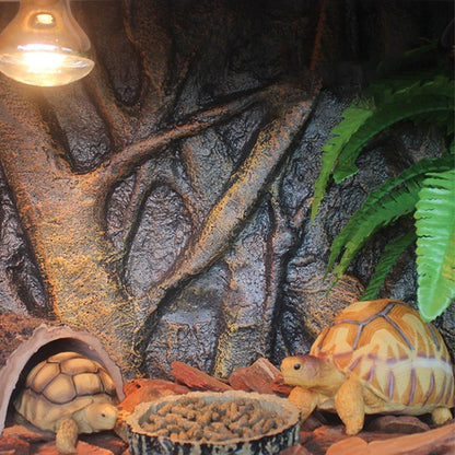 Pet Reptile Tank Board 3D Foam Backgrounds and Habitat Decoration 9 Styles - E