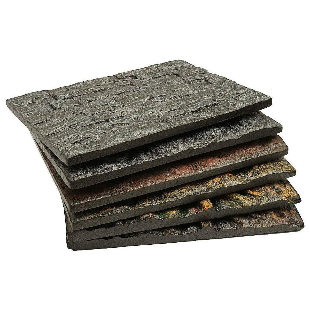 Pet Reptile Tank Board 3D Foam Backgrounds and Habitat Decoration 9 Styles - E