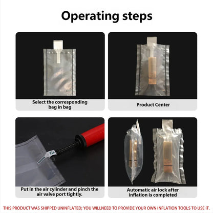 100PCS Lipstick Inflatable Bag Protective Packaging Clear Shockproof - 25x40cm