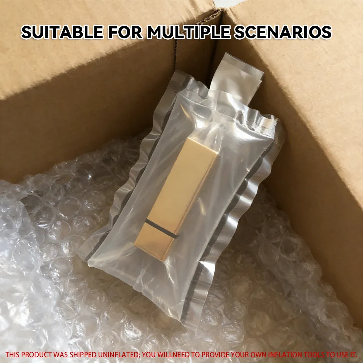 100PCS Lipstick Inflatable Bag Protective Packaging Clear Shockproof - 25x40cm