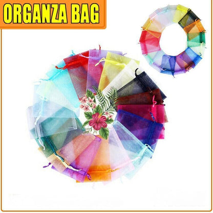 Organza Bag Sheer Bags Jewellery Wedding Candy Packaging Sheer Bags 13*18 cm - Light Blue