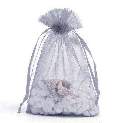 Organza Bag Sheer Bags Jewellery Wedding Candy Packaging Sheer Bags 13*18 cm - Grey