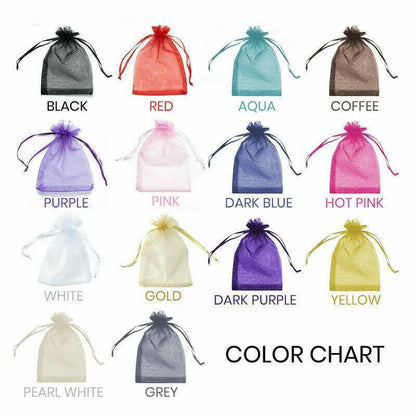 Organza Bag Sheer Bags Jewellery Wedding Candy Packaging Sheer Bags 13*18 cm - White