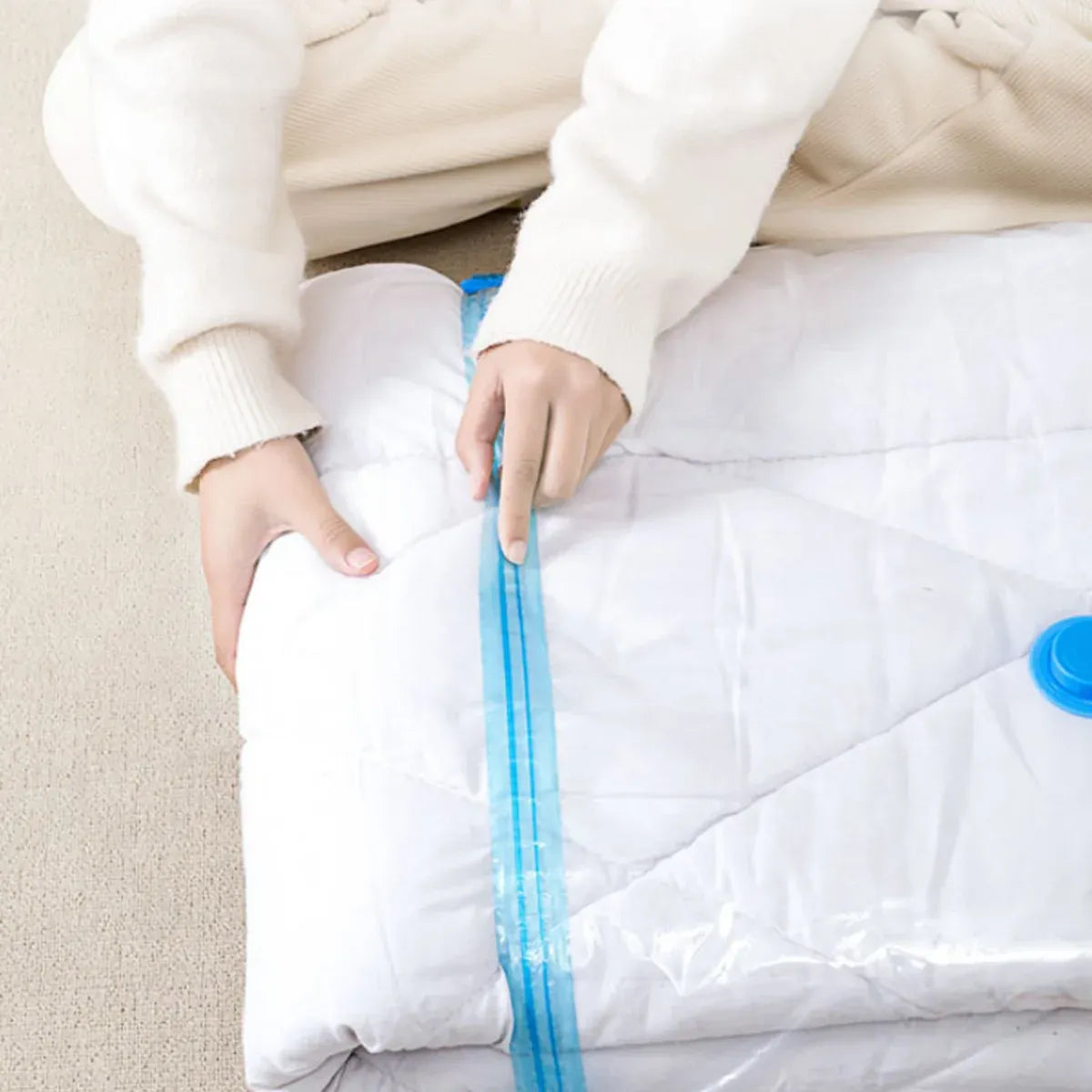 6PCS Vacuum Storage Bags Space Saving for Clothes Bedding Travel