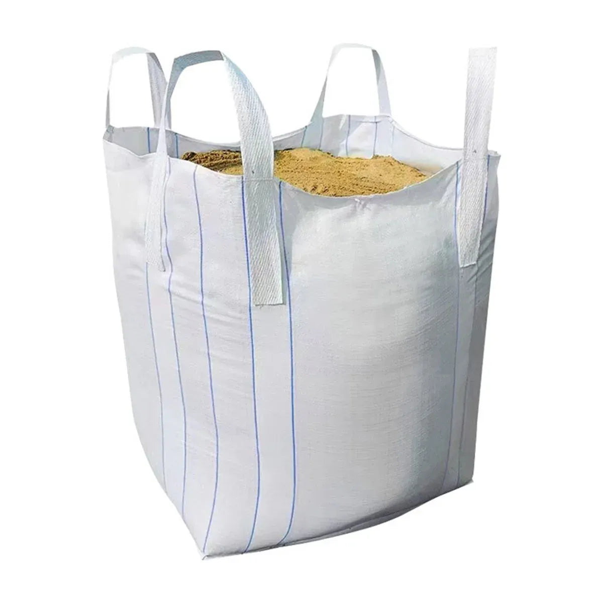 Heavy Duty Bulk Ton Bag White Thickened Woven Sack Large Lifting Storage Bag