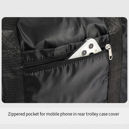 Large Capacity Travel Bag Foldable Luggage Tote Lightweight Storage Duffel Bag - Black