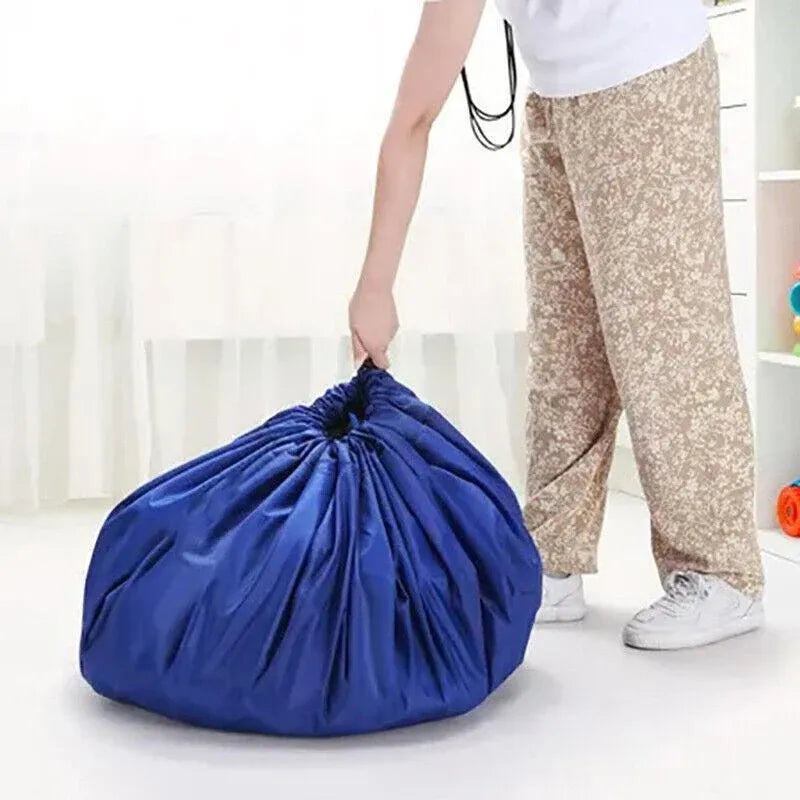 150Cm Kids Play Mat Bag Portable Toy Storage Organizer Lego Toys Drawstring Bag