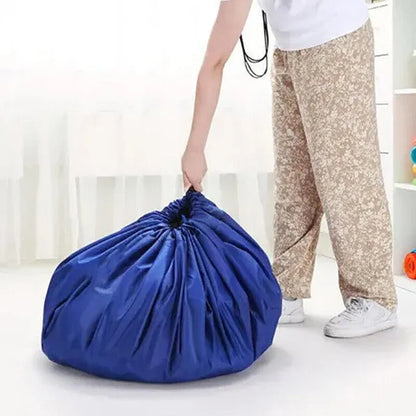 150cm Play Mat Bag Portable Toy Storage Organizer with Drawstring Closure - Purple