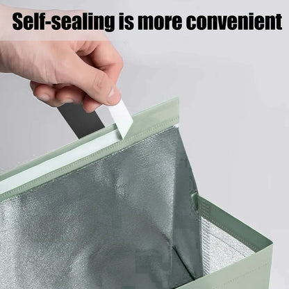 50 Pcs Waterproof Insulated Packaging Bags for Hot and Cold Drinks - L