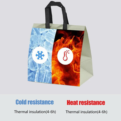 50 Pcs Waterproof Insulated Packaging Bags for Hot and Cold Drinks - L
