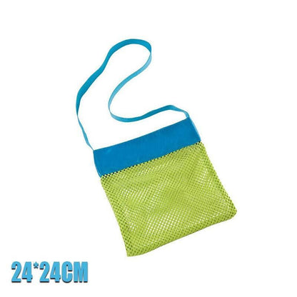Mesh Beach Toy Bag Sand Away Tote for Swimming Pool Storage S or L Size - S