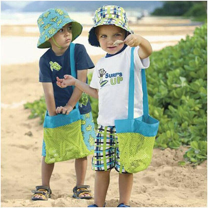 Mesh Beach Toy Bag Sand Away Tote for Swimming Pool Storage S or L Size - S