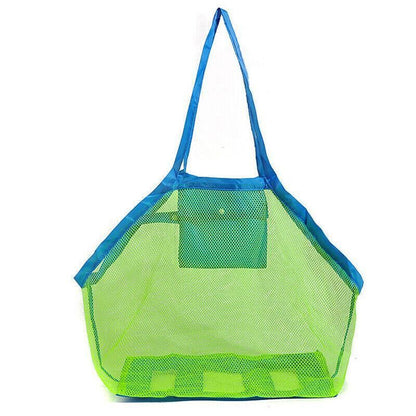 Mesh Beach Toy Bag Sand Away Tote for Swimming Pool Storage S or L Size - S
