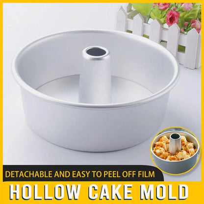8 Inch Hollow Cake Mould Baking Tool Nonstick Round Mould for Baking Pastry