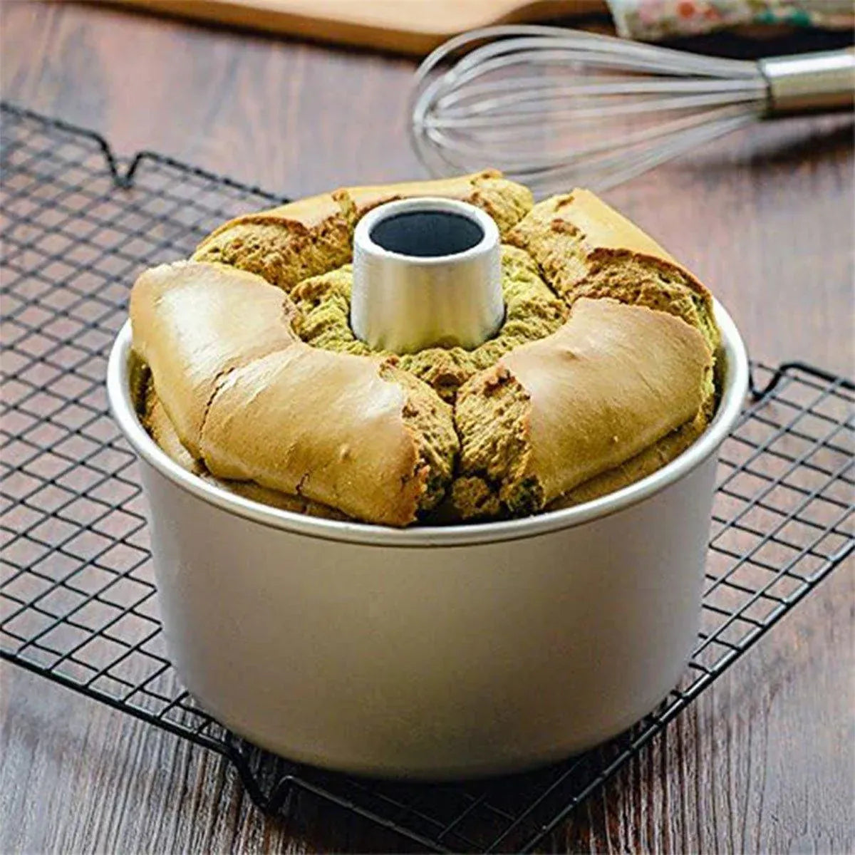8 Inch Hollow Cake Mould Baking Tool Nonstick Round Mould for Baking Pastry