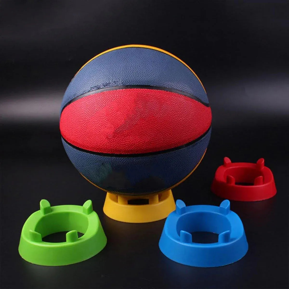 2PCS Football Basketball Volleyball Storage Stand Multi-Functional Ball Holder - Blue