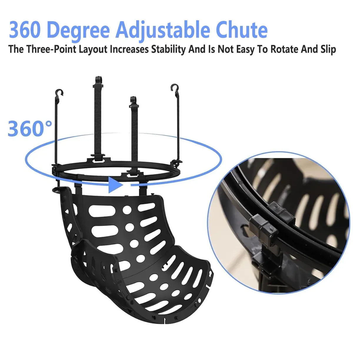 Basketball Ball Return Attachment Rebound Net Training Shot Practice Hoop System