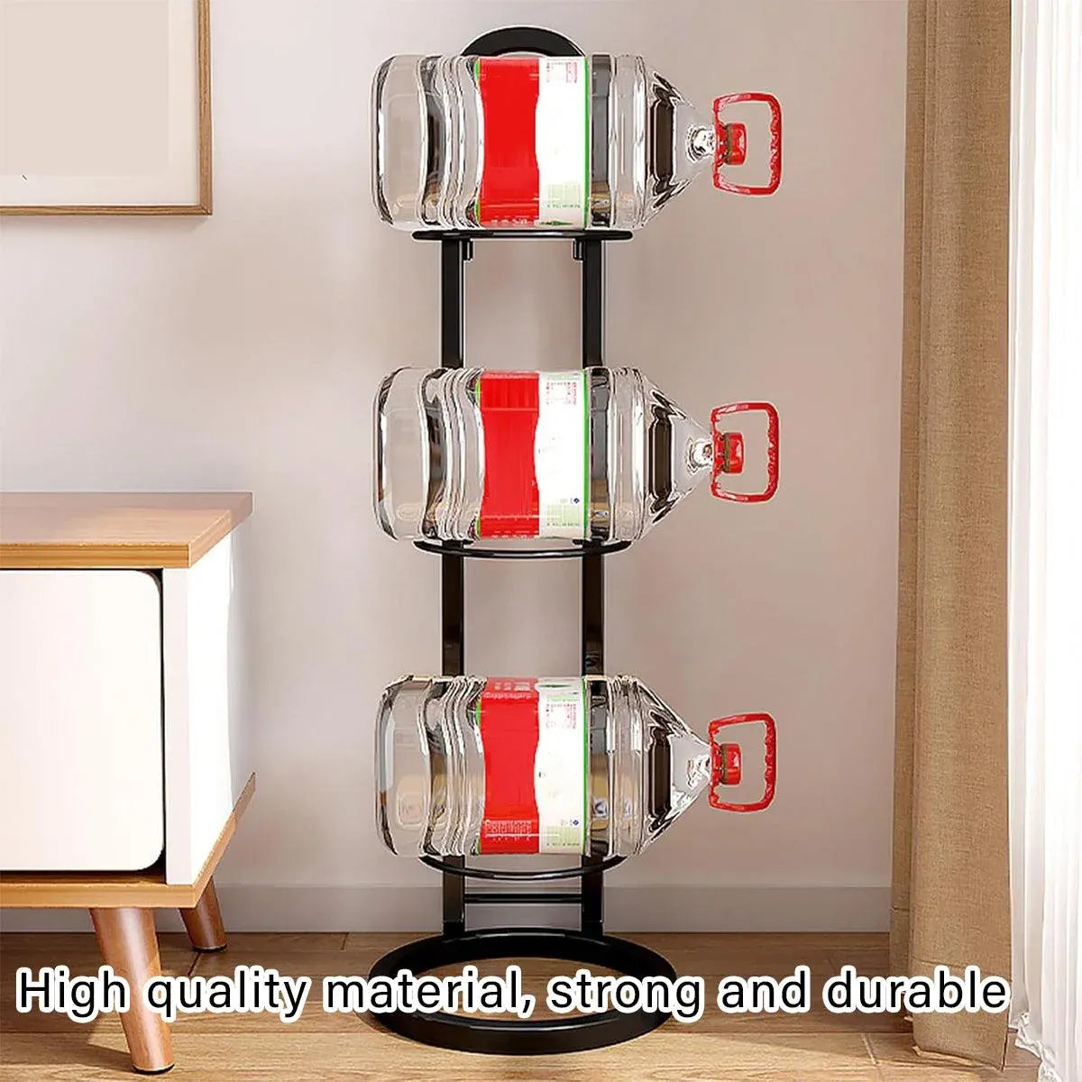 3/4Tier Basketball Stand Ball Organizer Storage Rack Basketball Equipment Holder - White-3 Layers