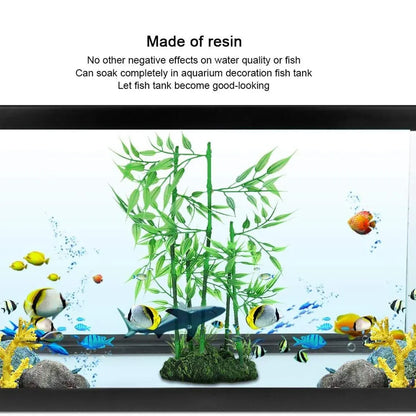 Aquarium Simulation Bamboo Decor Fish Tank Background Decoration