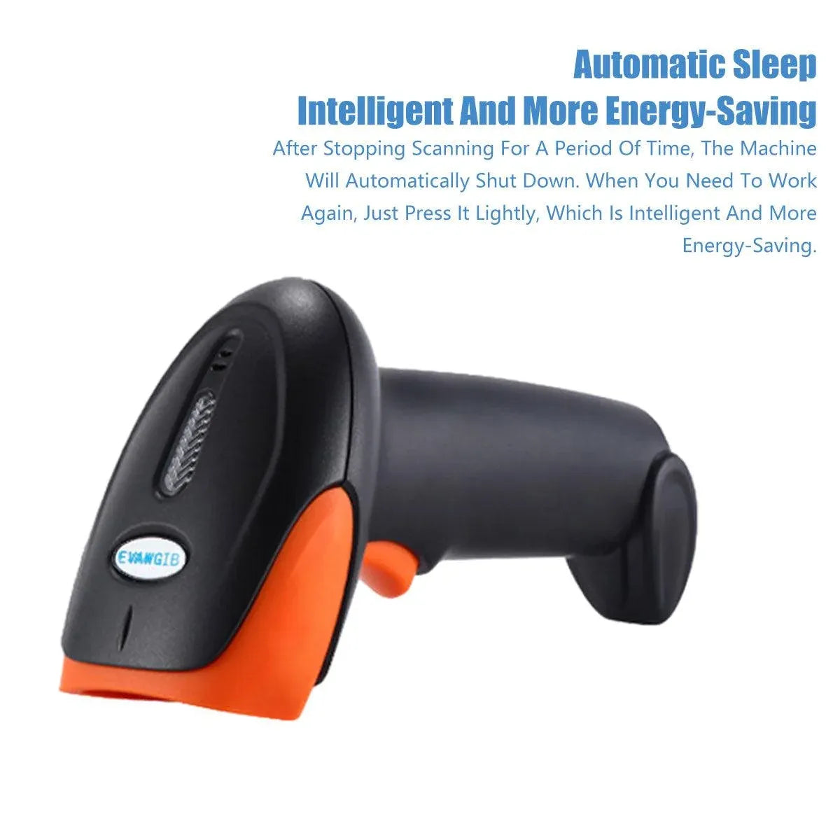 Wireless Barcode Scanner 2D QR Code Handheld Reader for Supermarket Warehouse