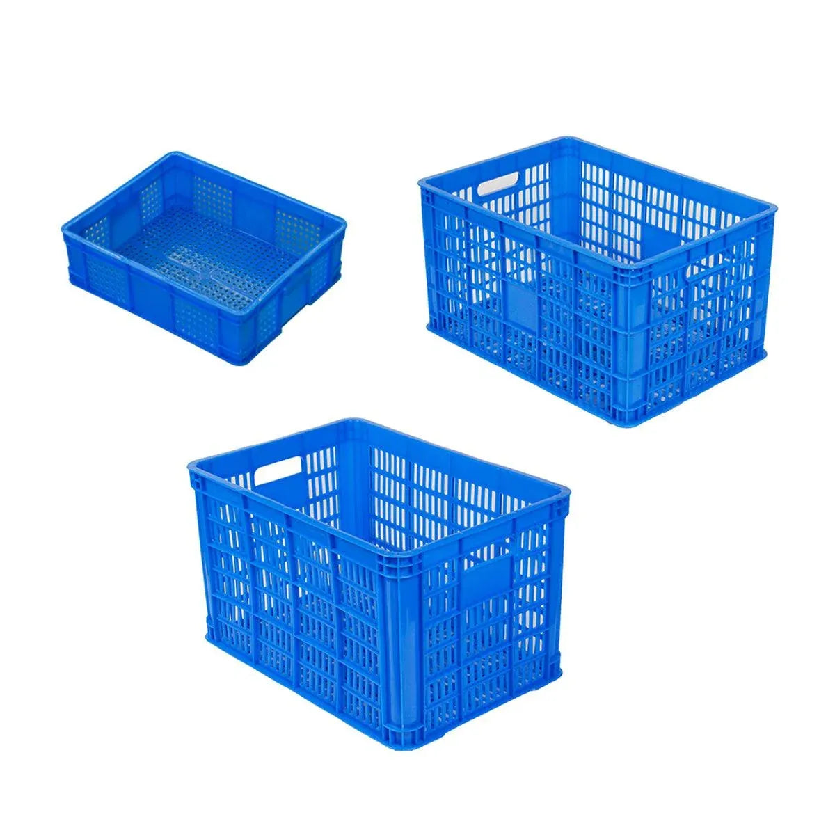 Plastic Rectangular Storage Basket Finishing Transport Box Organizer for Home - 52x36x31cm