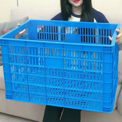 Plastic Rectangular Storage Basket Finishing Transport Box Organizer for Home - 52x36x31cm