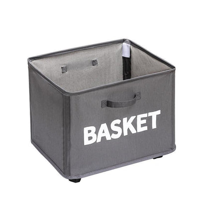 Rolling Storage Basket with Wheels for Under Desk or Shelf Organisation - Grey