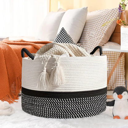 Foldable Large Laundry Hamper Dirty Clothes Basket Space Saving Durable For Home - Black