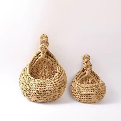 Hanging Wall Organizer Vegetable Fruit Basket Kitchen Storage Pouch Bag Diy 6Size - XL