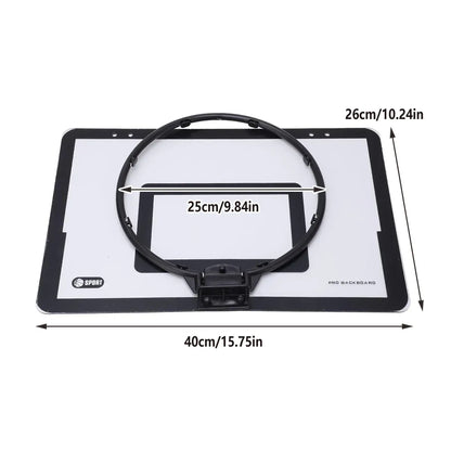 Wall Mounted Foldable Basketball Stand Indoor Outdoor Hoop Frame for Young Players