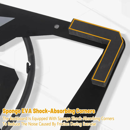 Wall Mounted Foldable Basketball Stand Indoor Outdoor Hoop Frame for Young Players