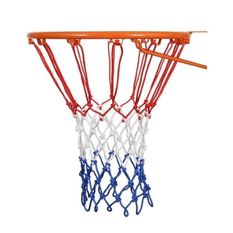 2Pcs Tri-Colour Basketball Hoop Nets Red White Blue Standard Replacement