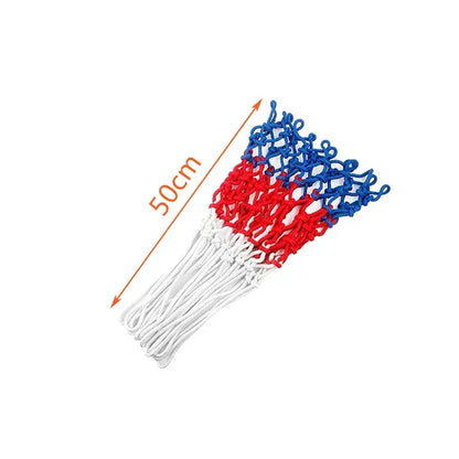 2Pcs Tri-Colour Basketball Hoop Nets Red White Blue Standard Replacement
