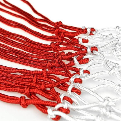 2Pcs Tri-Colour Basketball Hoop Nets Red White Blue Standard Replacement