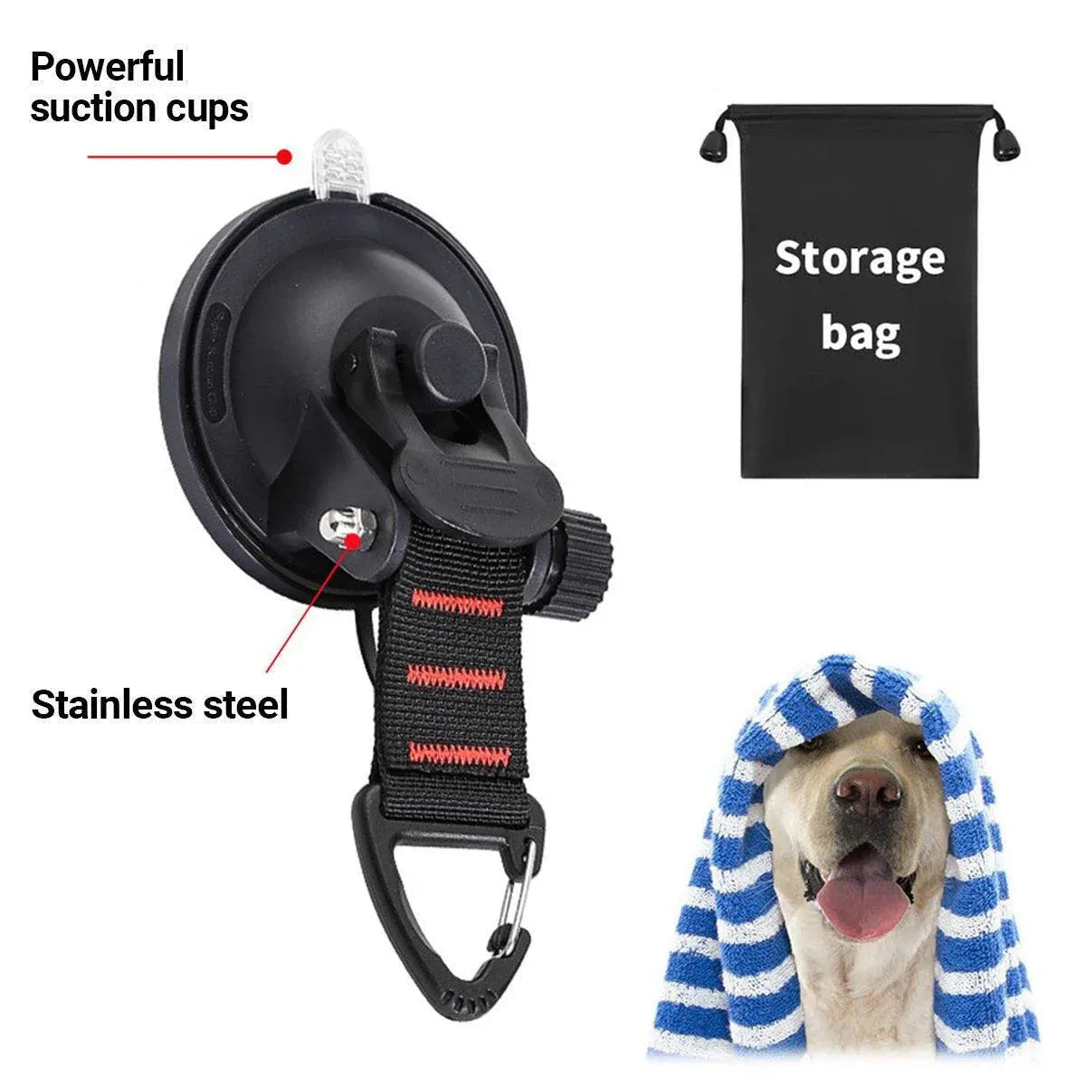 Dog and Cat Grooming Bath Holder Pet Clipper Blow-Dry Leash Table Sling Set