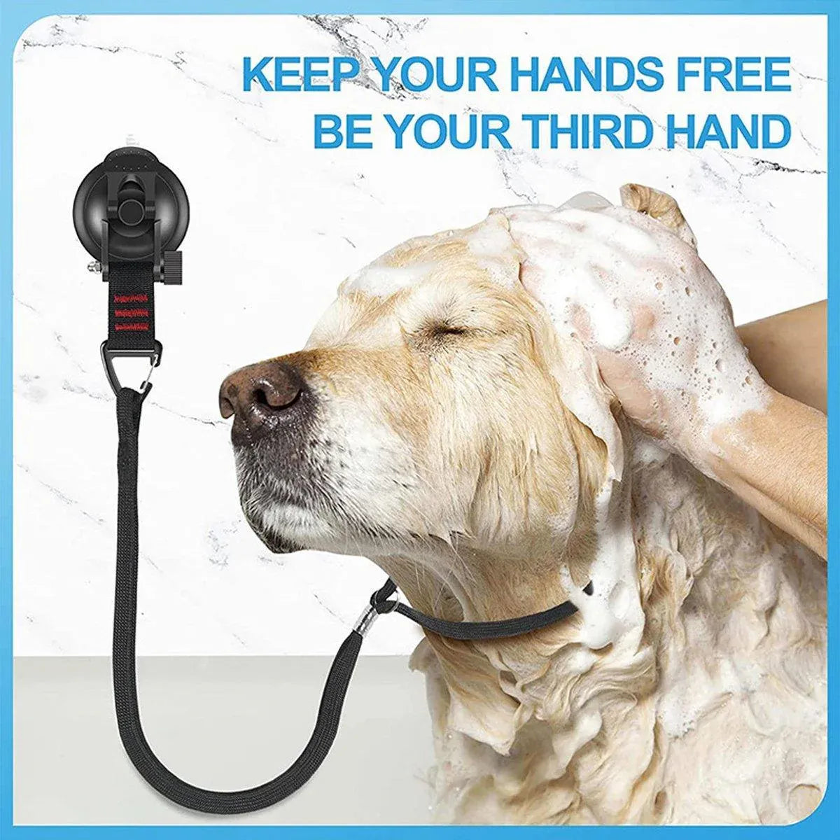 Dog and Cat Grooming Bath Holder Pet Clipper Blow-Dry Leash Table Sling Set